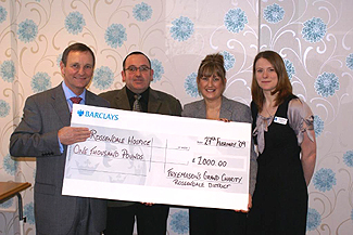 Rossendale Freemasons  Grand Charity Cheque